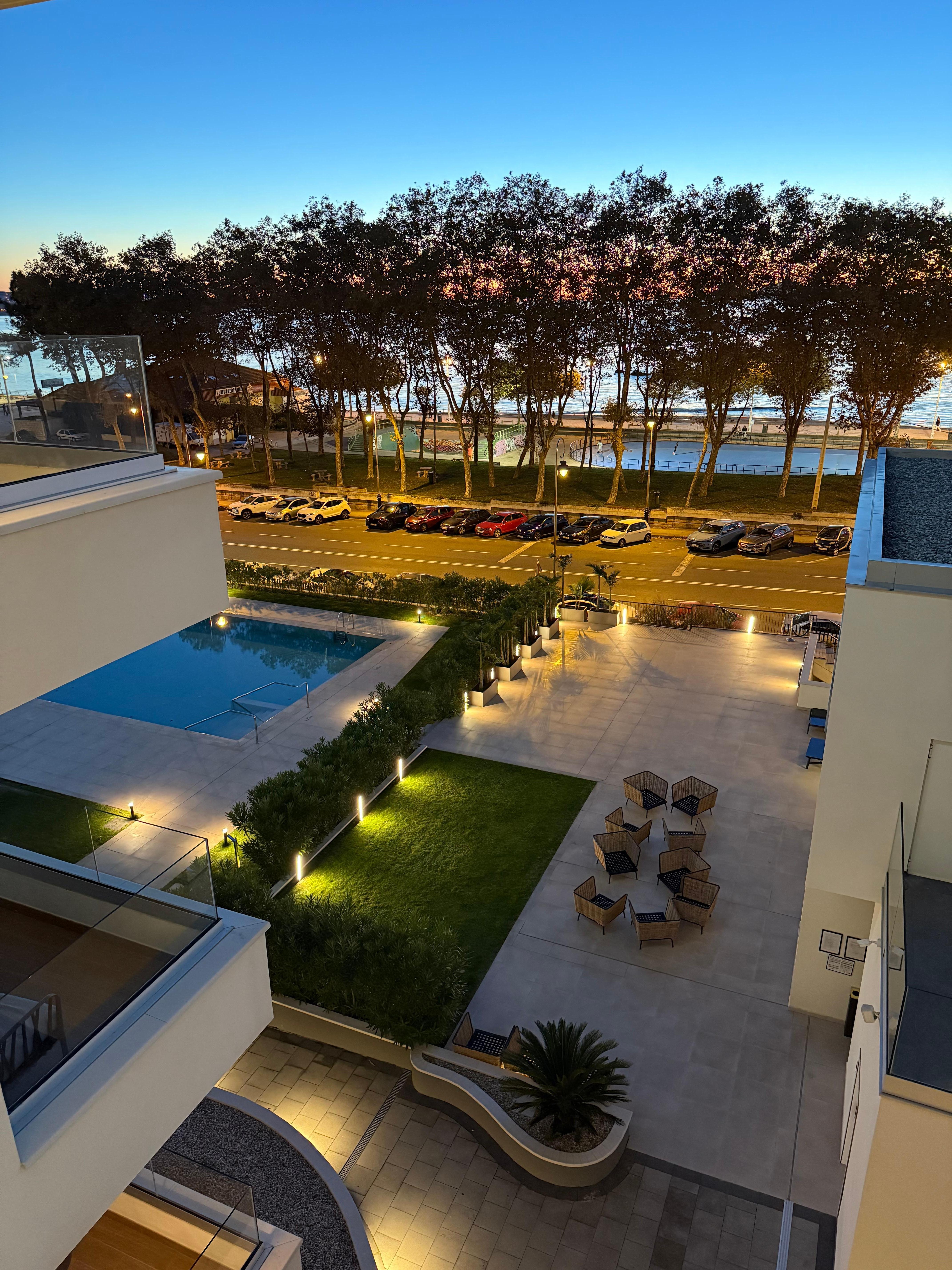 View from “sea view” room