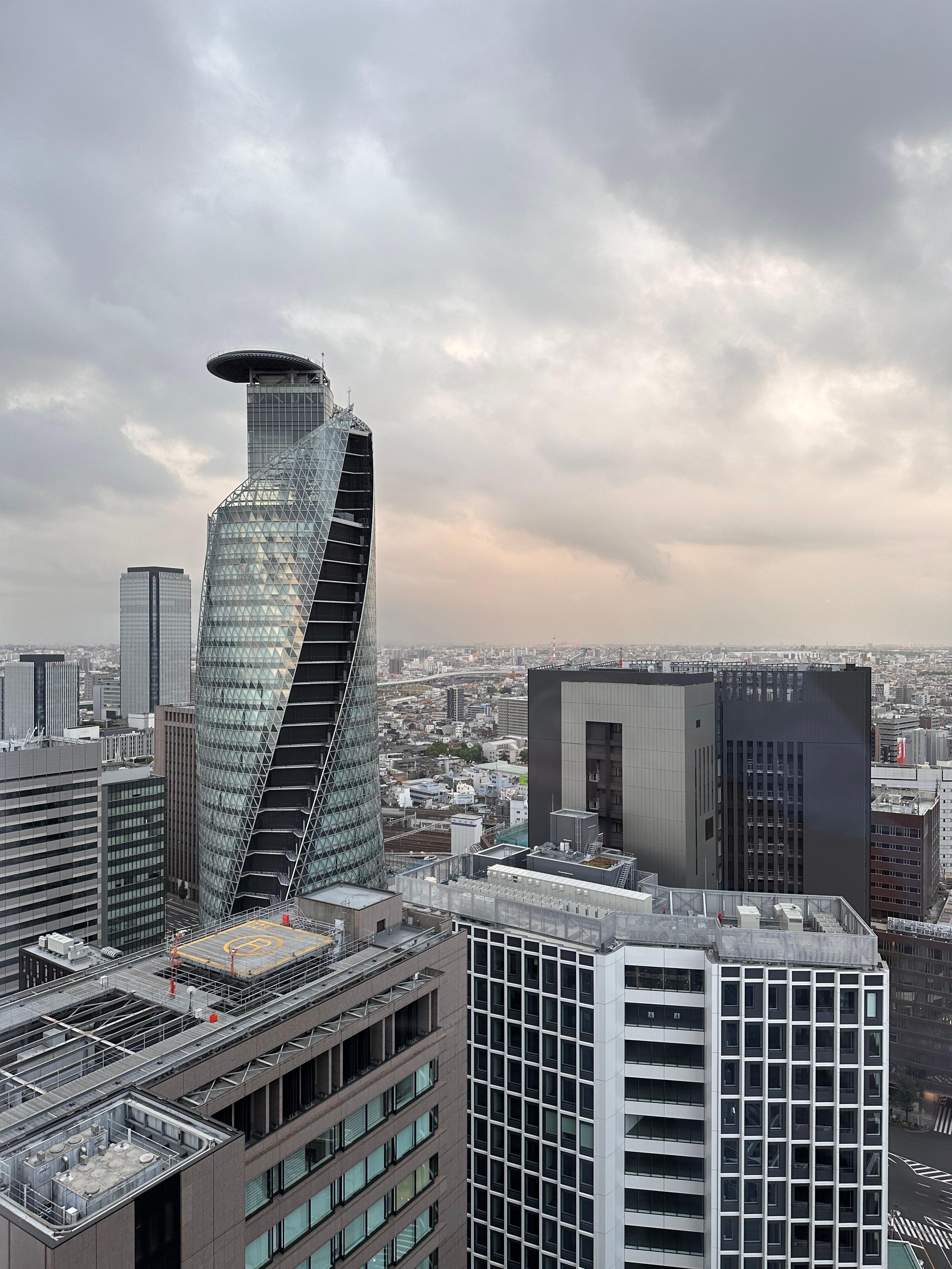 The drawn of Nagoya, view from the room window.