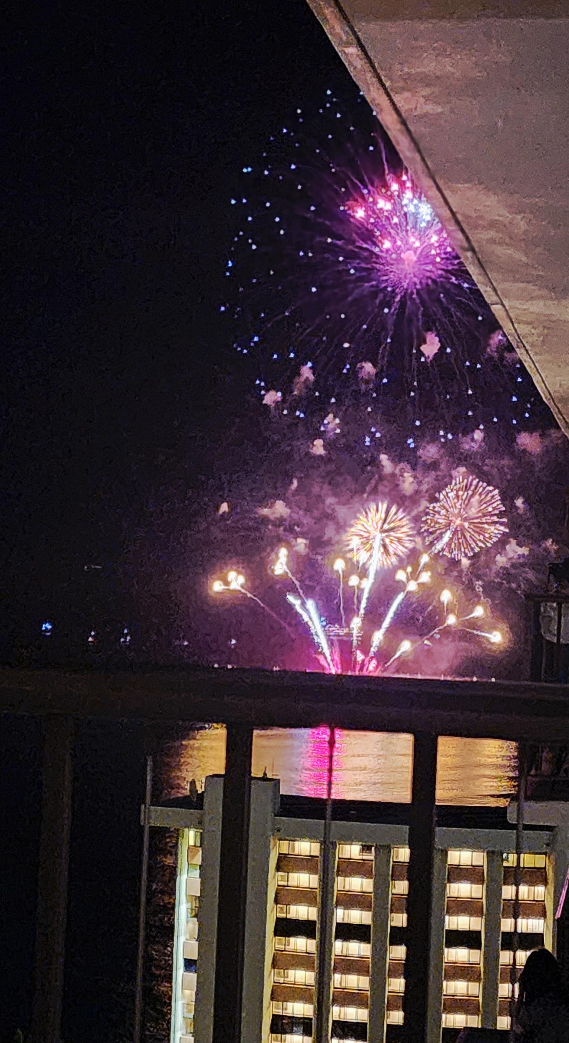 NYE view from our balcony