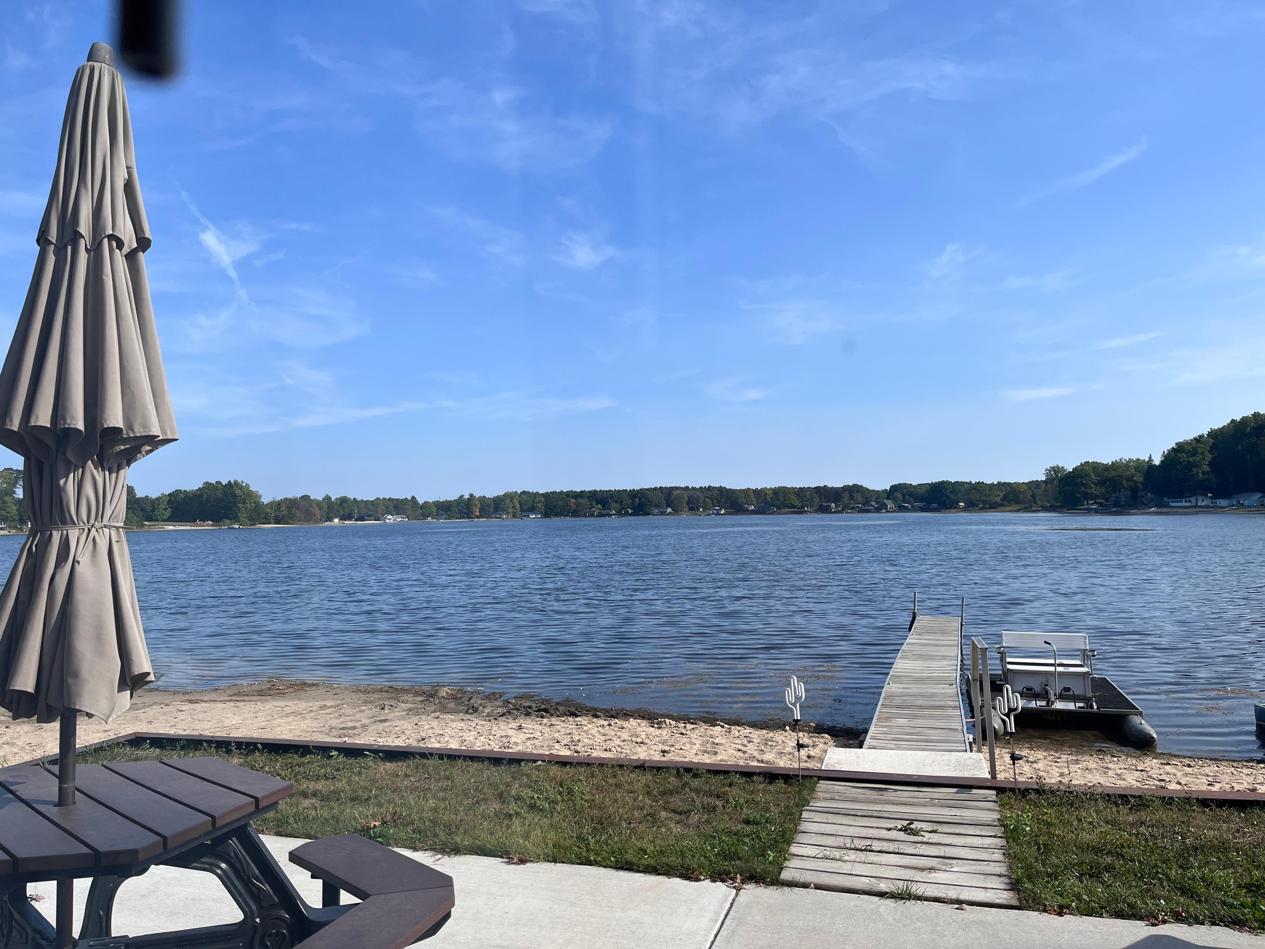 From the back patio. 