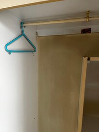 Interior of wardrobe.