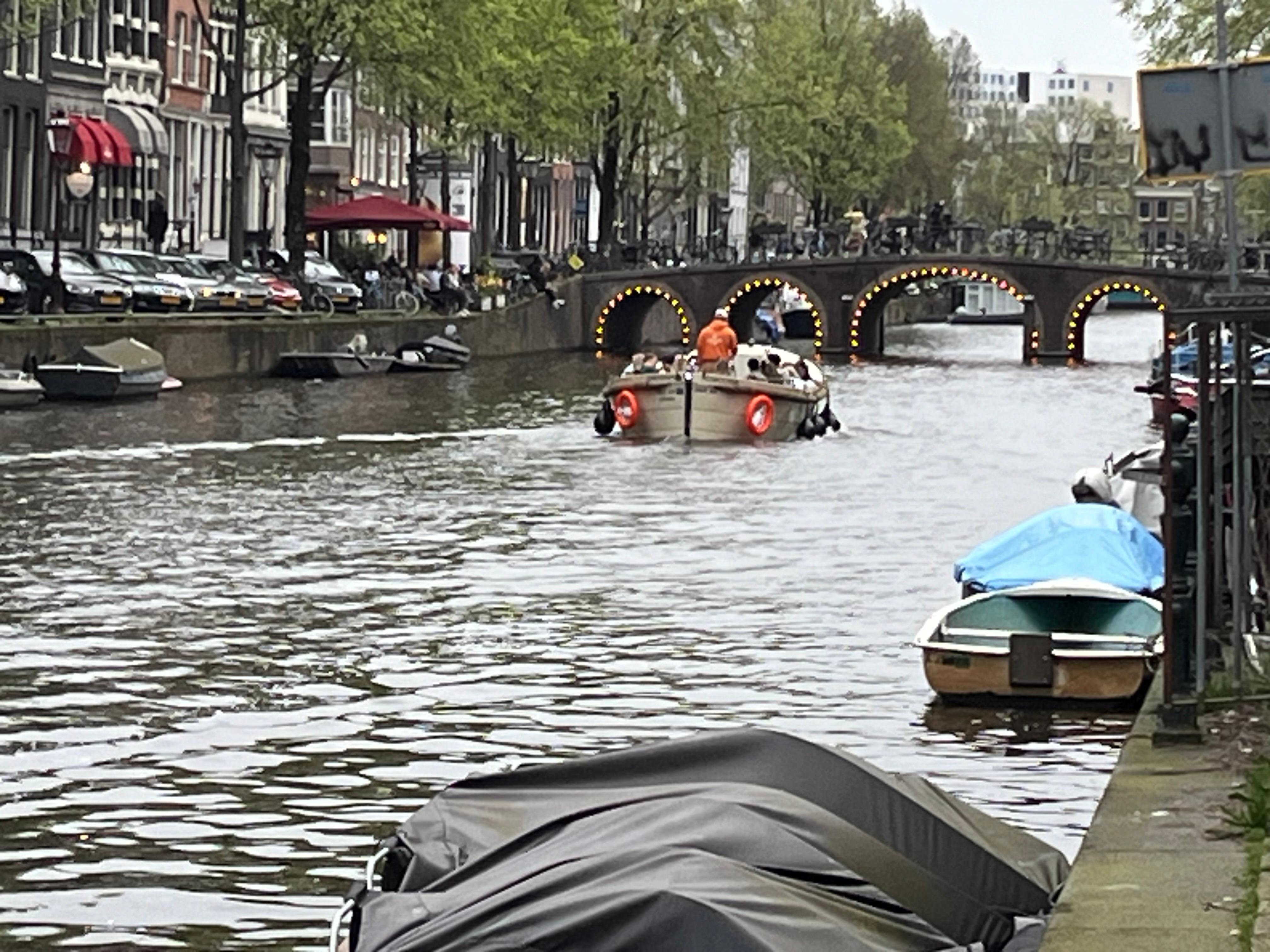 View of canal in front of hotel