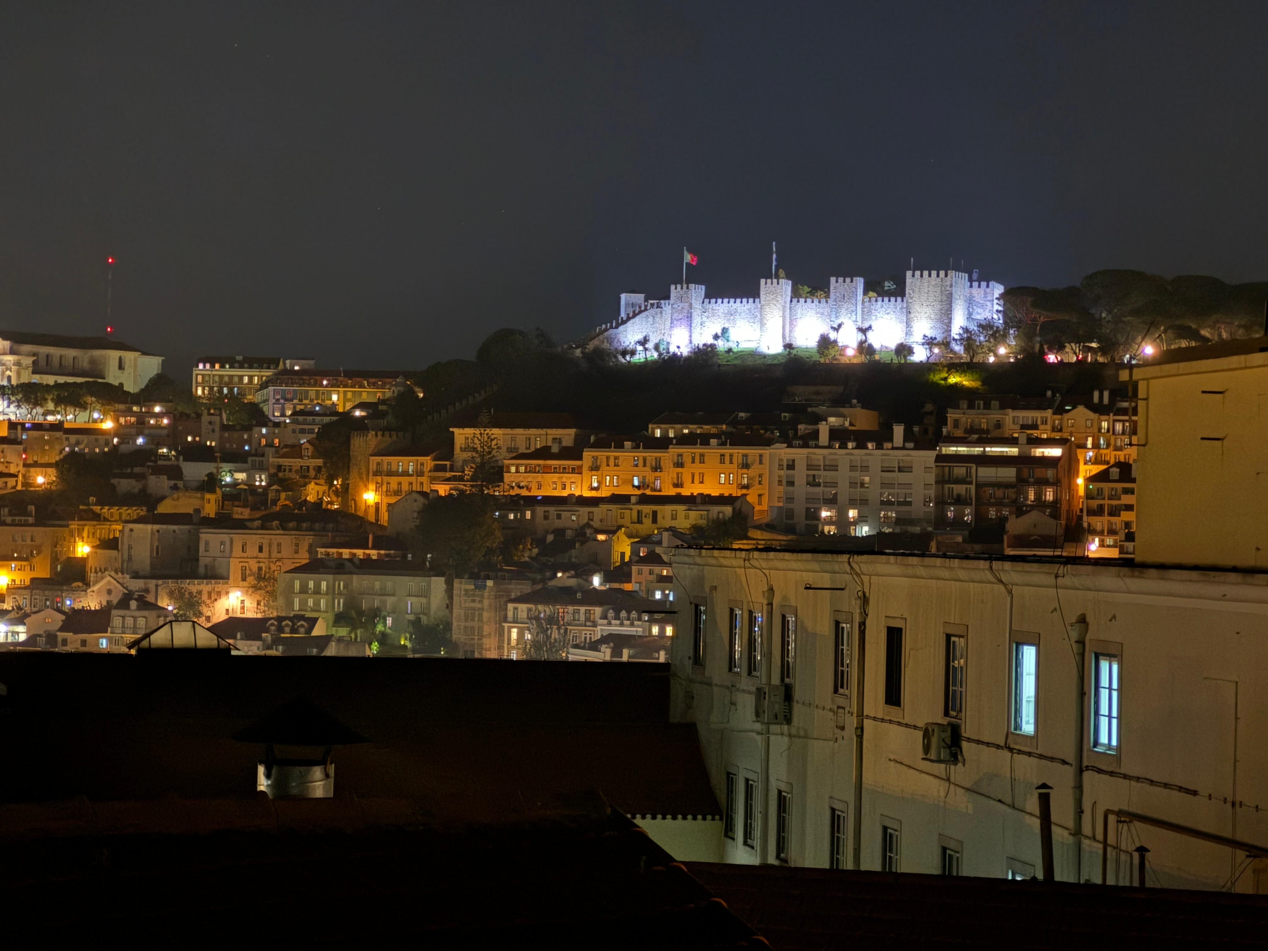 Castle view from rooftop