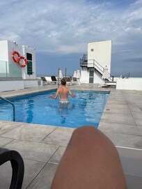 Liten pool på taket