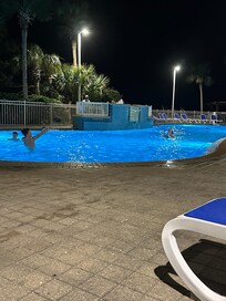 Football in one of the pools