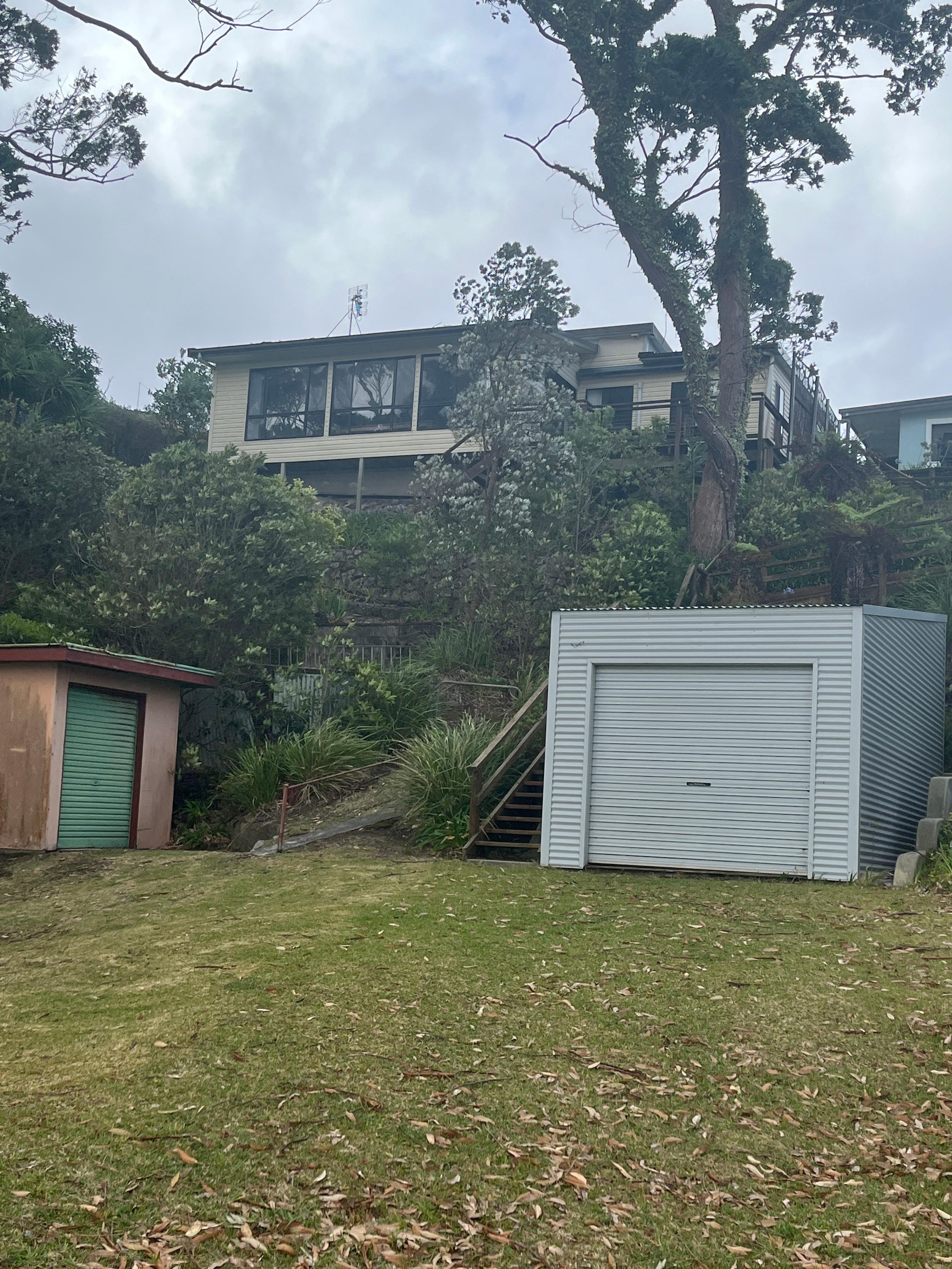 From the boardwalk looking back up to the house 