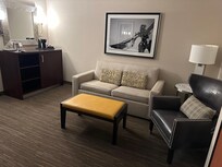 Common area in deluxe suite