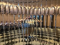 This is a mirror corner near the conveny inside.