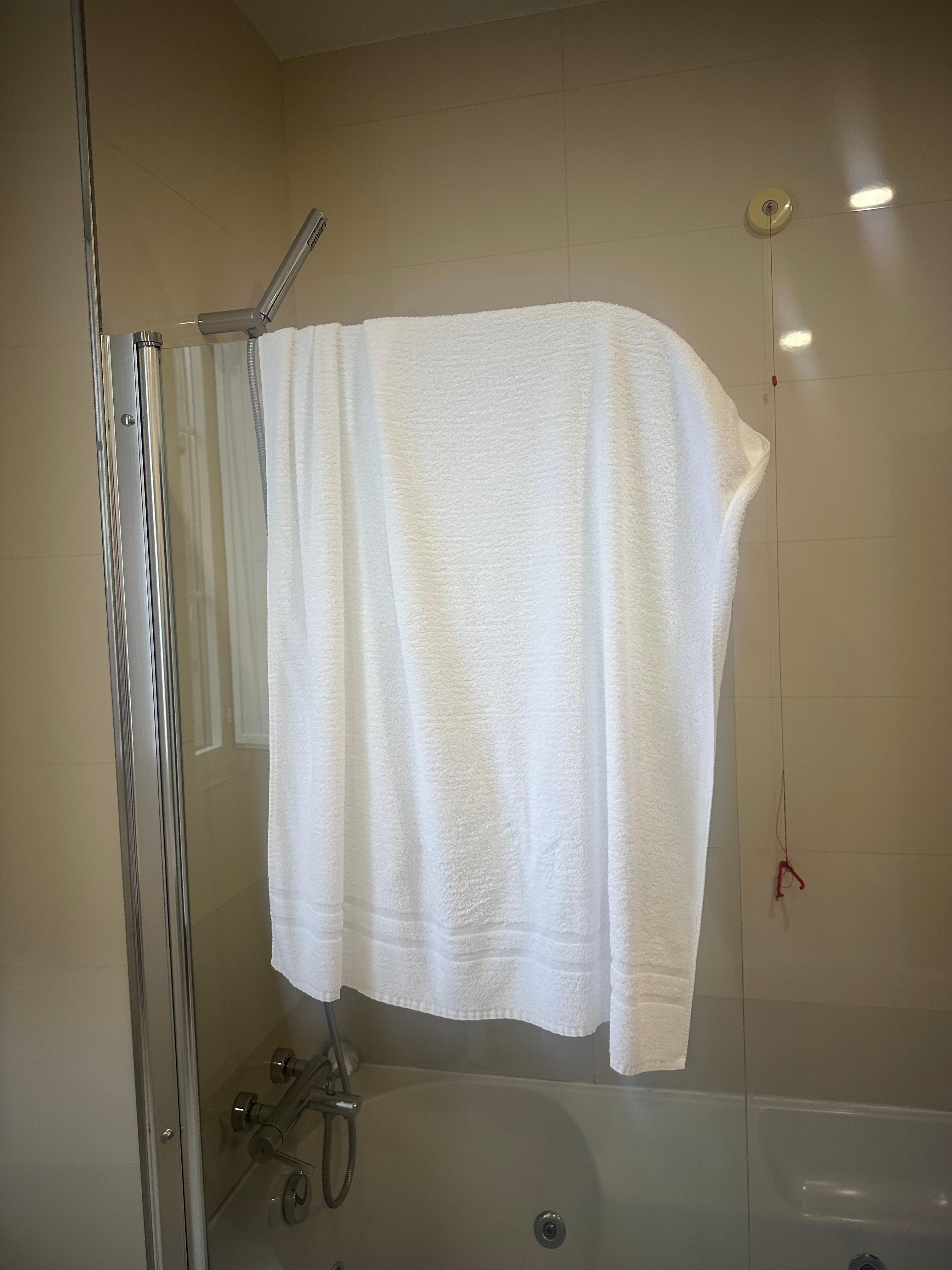 Toalhas que não foram substituídas, idem foto anterior.