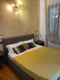 Comfortable double bed.