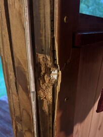 What the deadbolt locked into