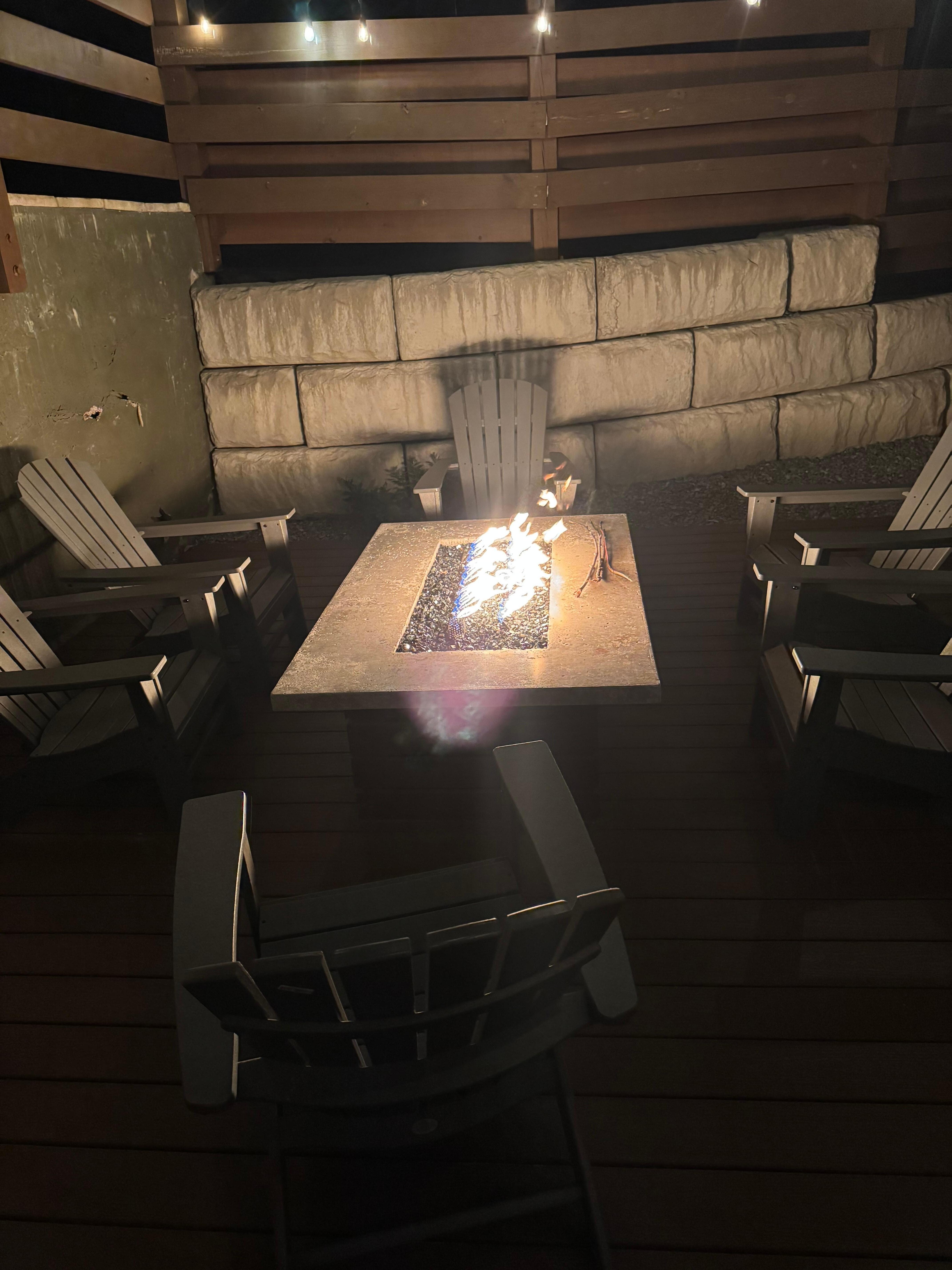 Fire pit was the best spot to hang out. 