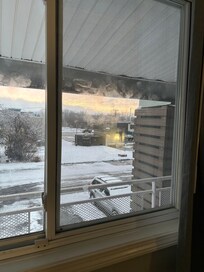 Filthy windows. Worse in person.