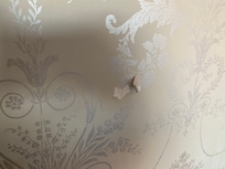 Torn wallpaper