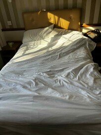 The poor excuse of a double bed