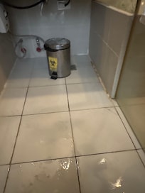 Water is leaking in the bathroom