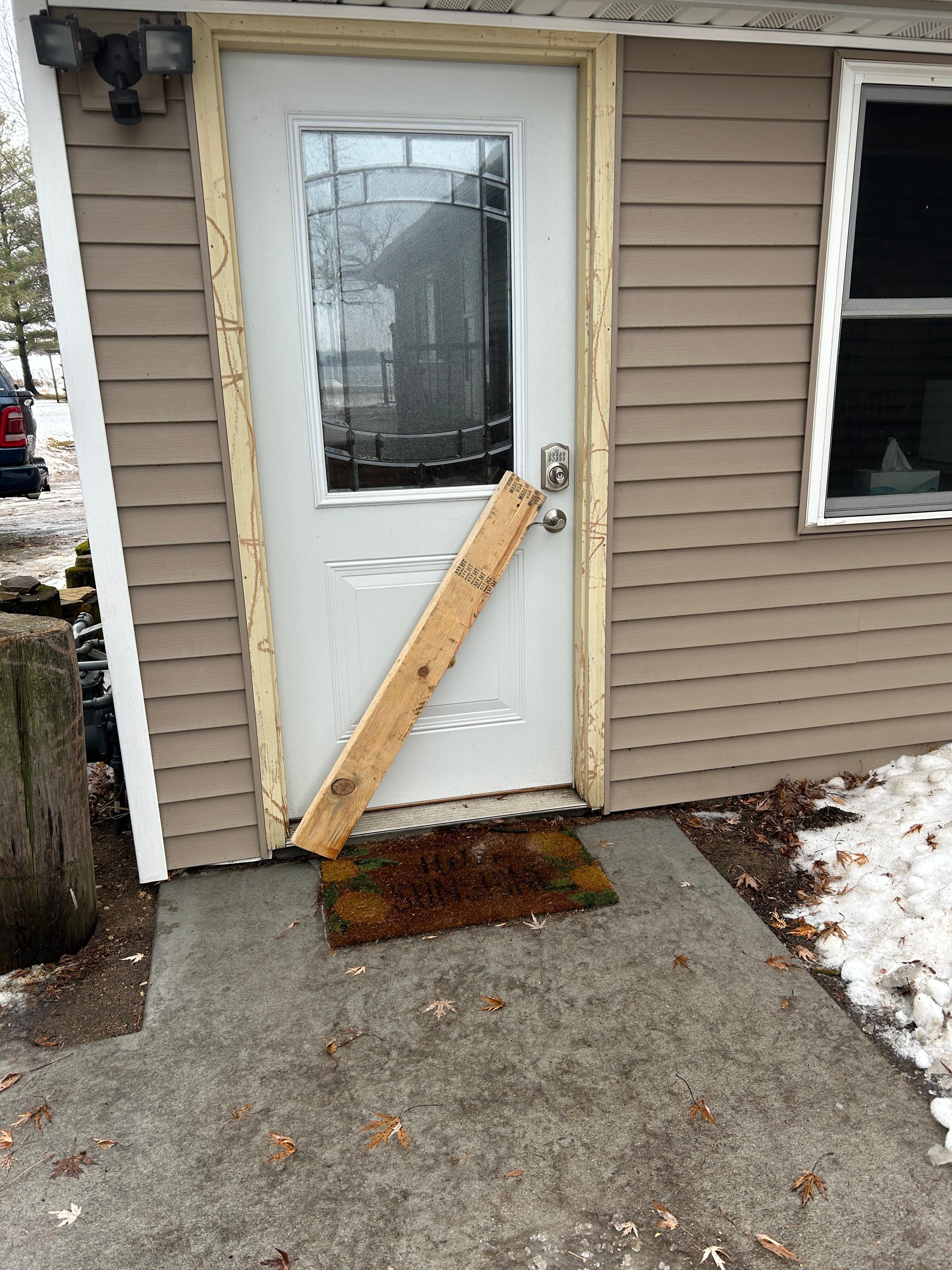 First sign of issues a boarded off door to the “Yellowstone experience”