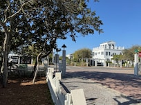 Beach access and crosswalk right outsides and extra parking space