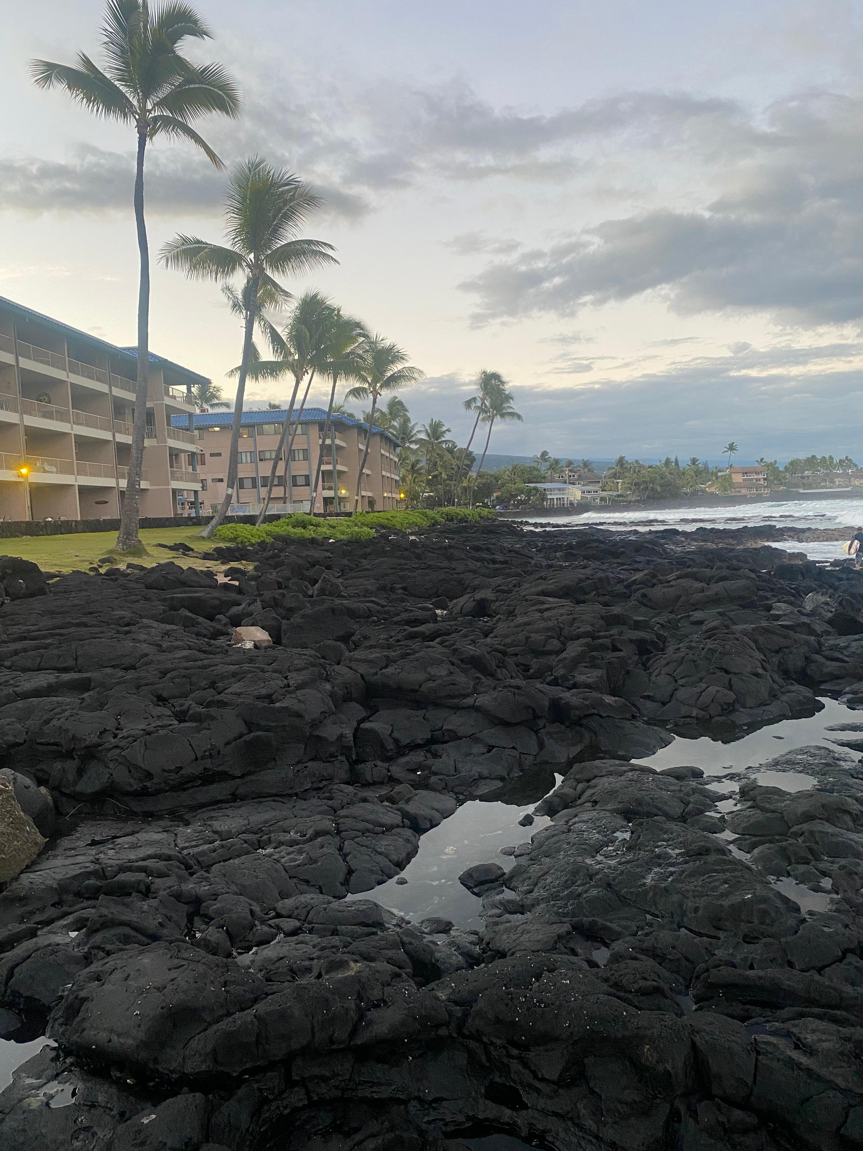 Backside of the resort. 