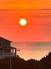 Sunset from back deck of home.