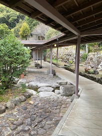 Pathway to the rooms