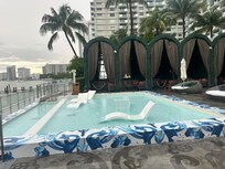 Cabañas and pool
