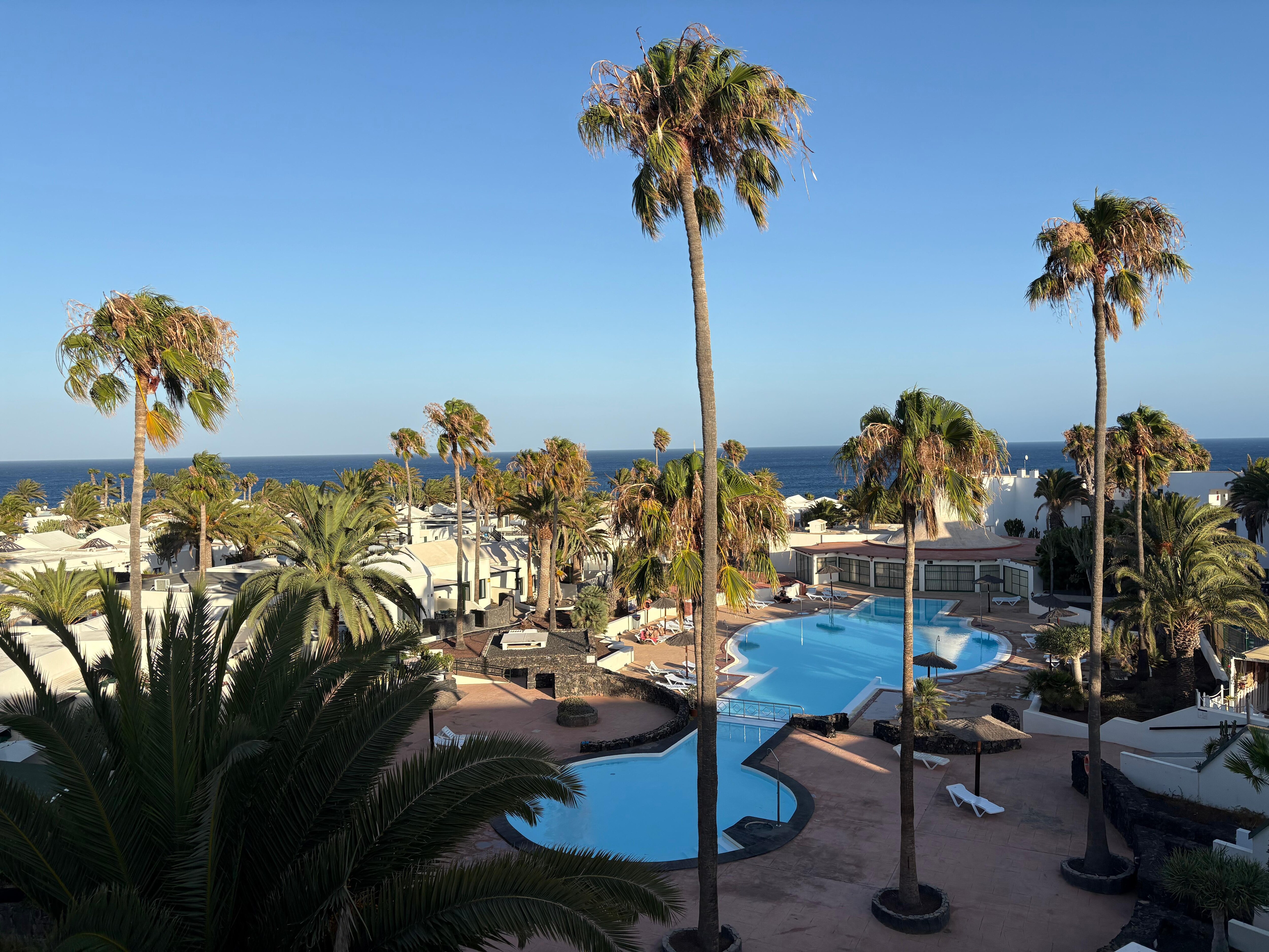 View from the very generous balcony was delightful! 