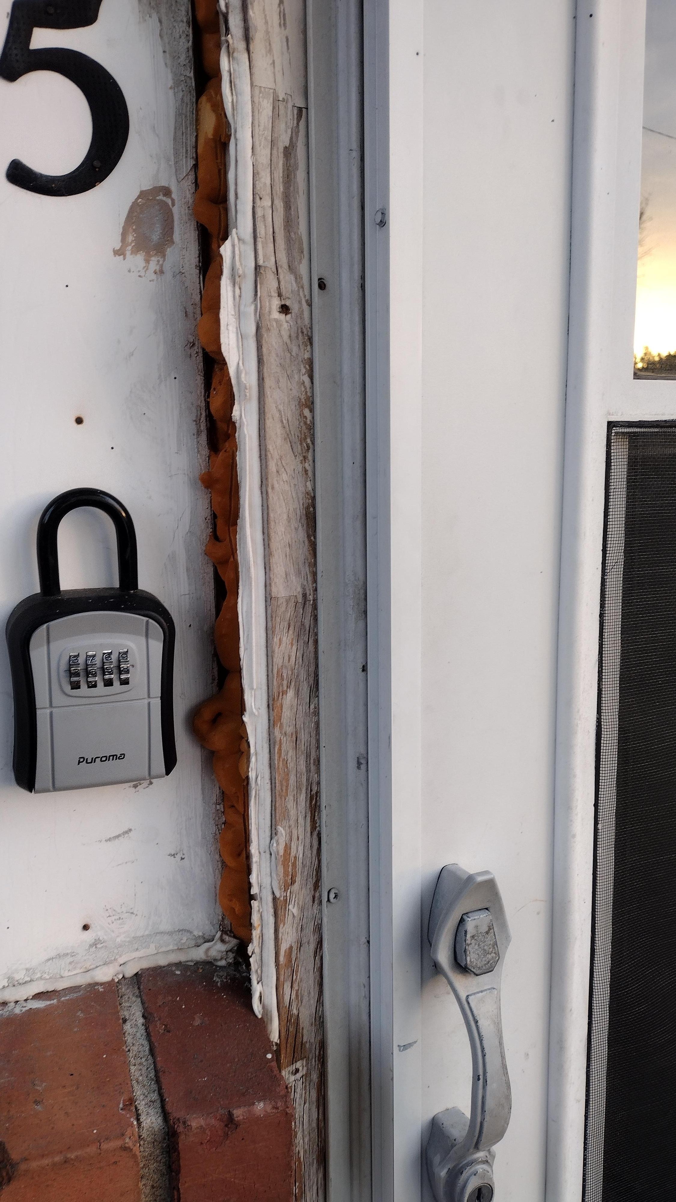 Rotted wood at doorway 