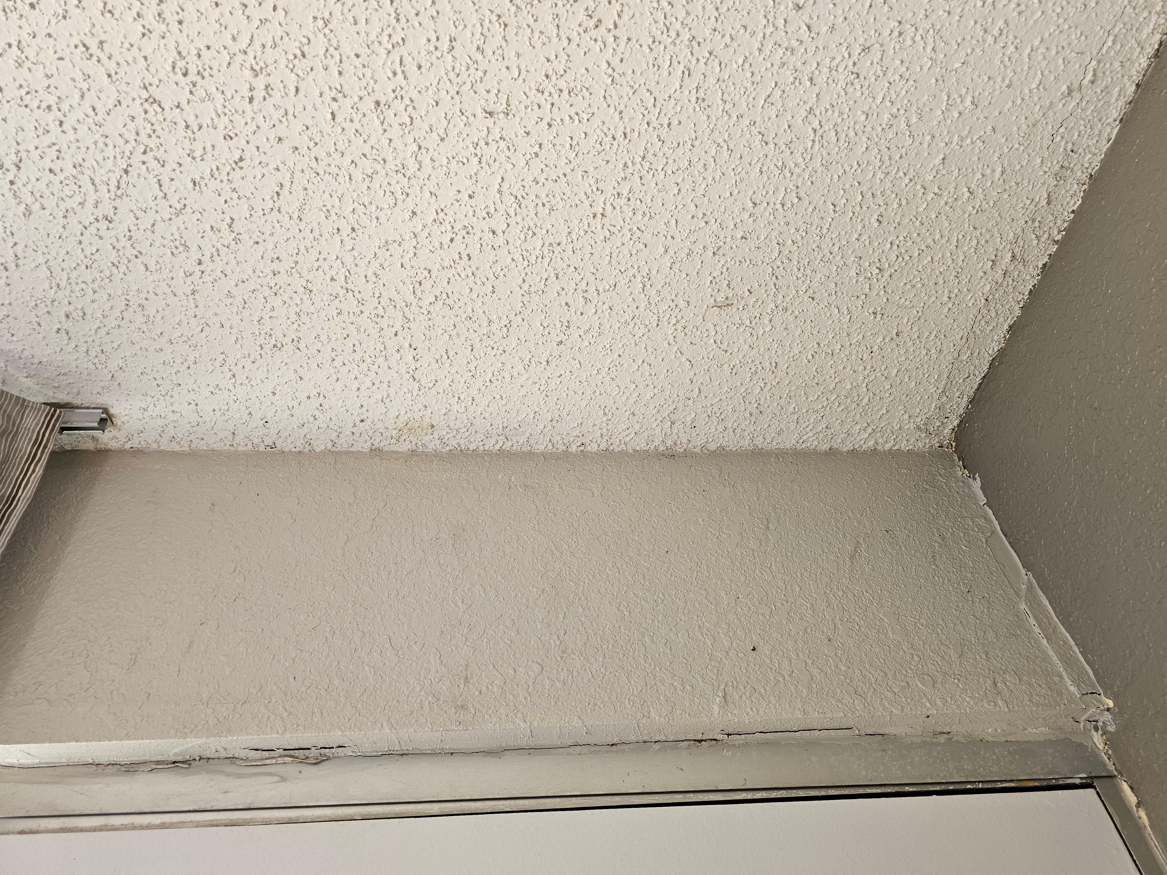 This is the ceiling and right above the door