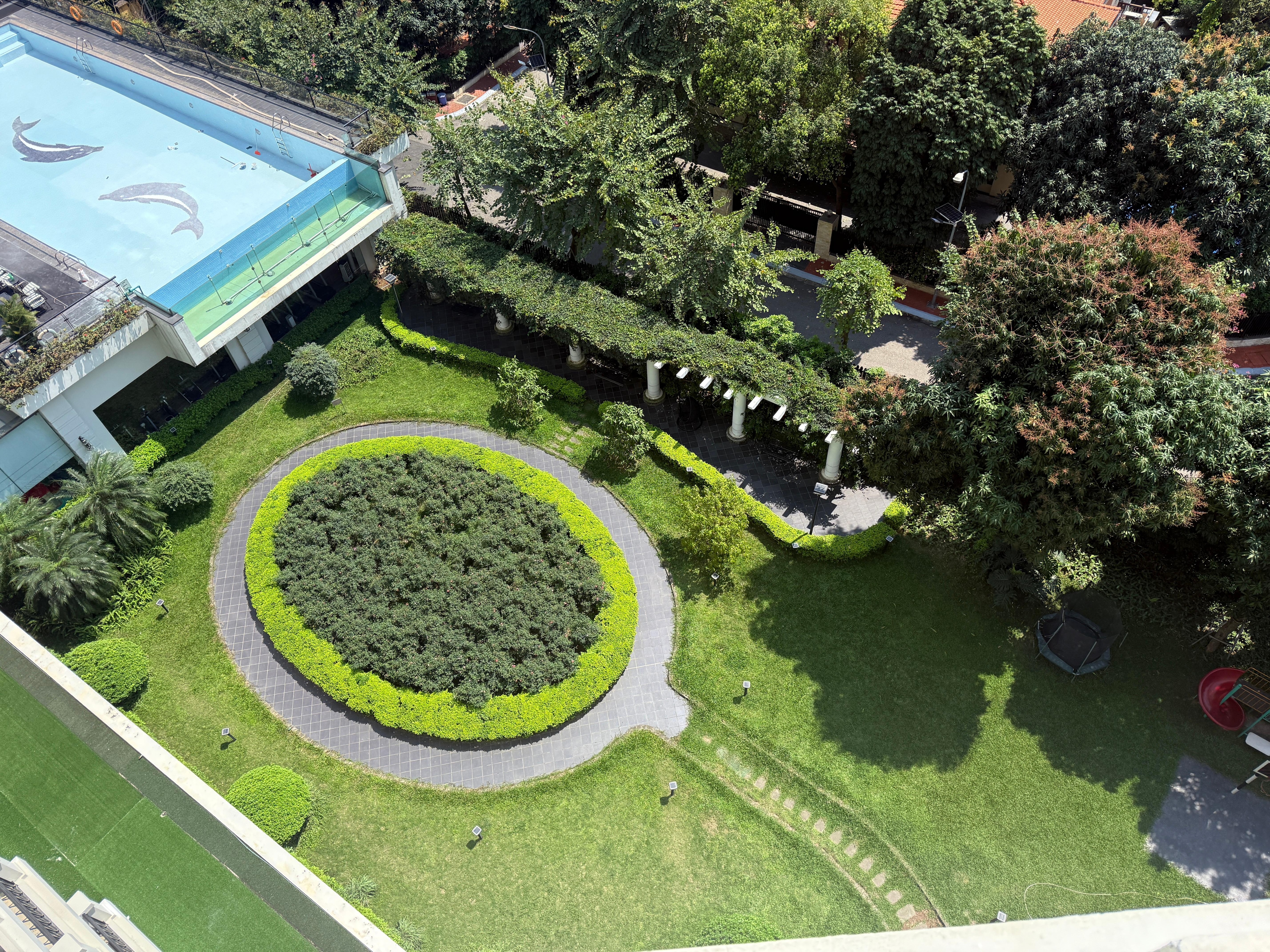 Garden view from our room