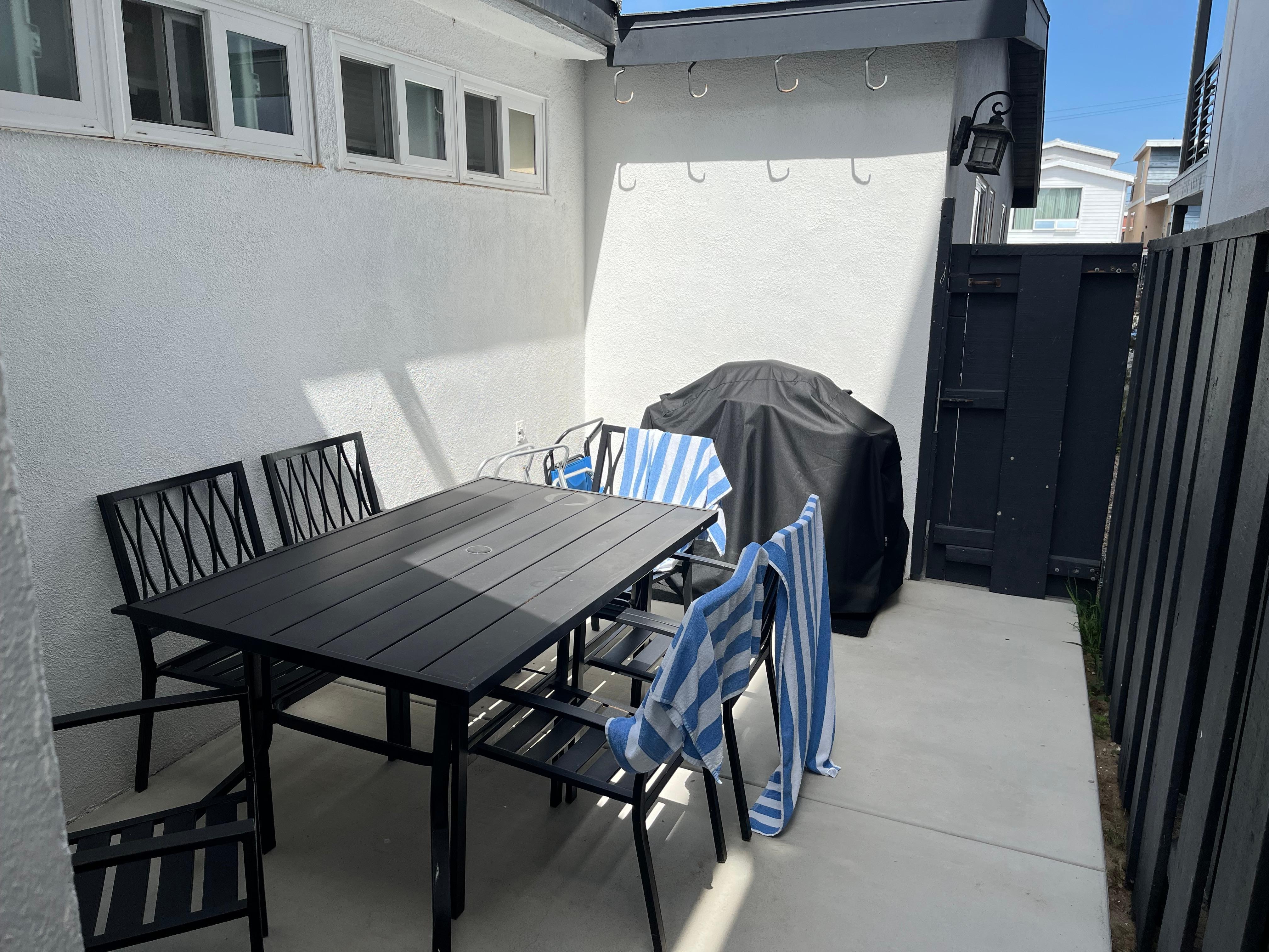 Porch that had been advertised in the lead as large.  The description of the property has since been changed.