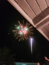 Suprise fireworks in november from our balcony