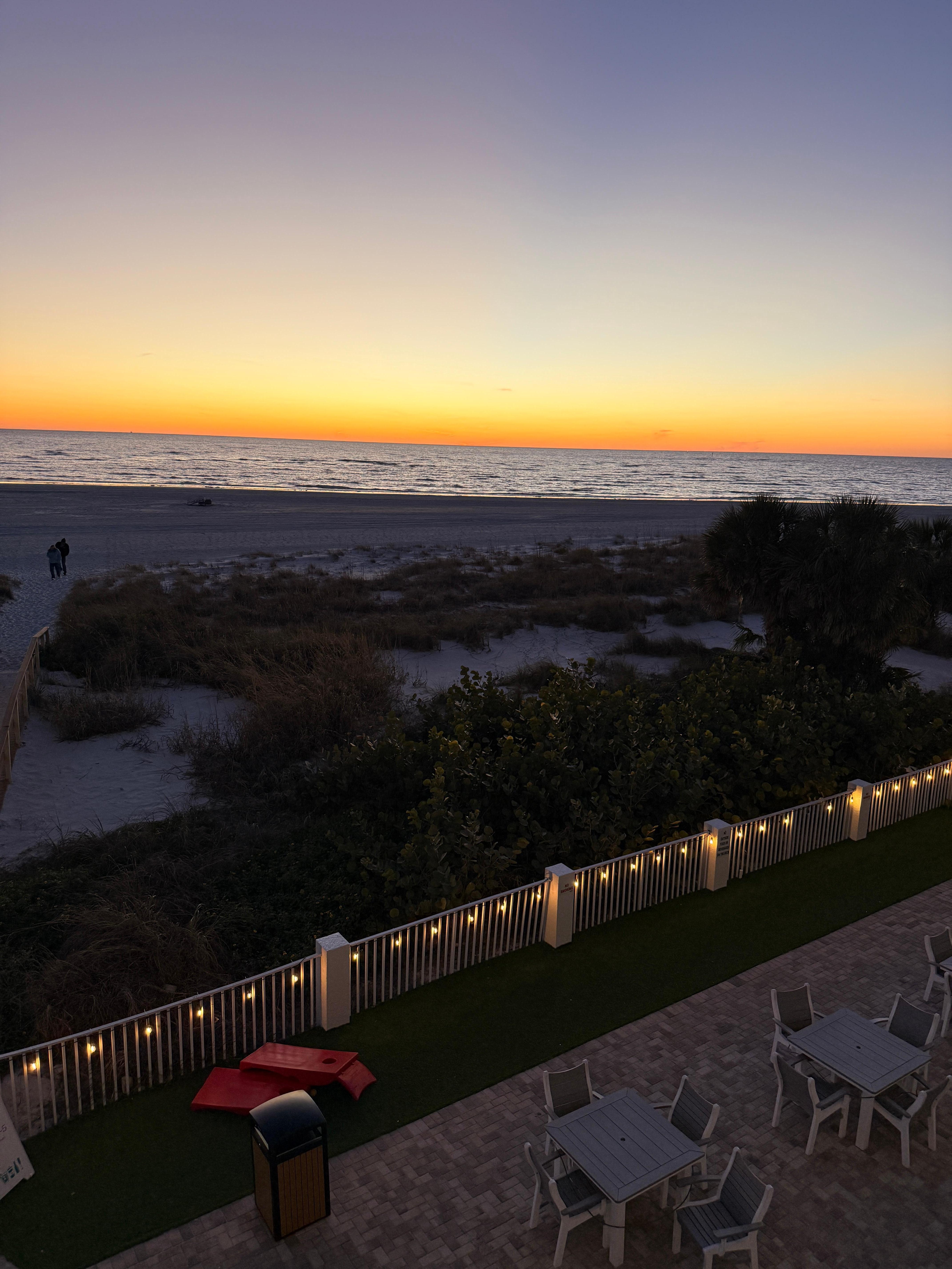 Sunset from balcony