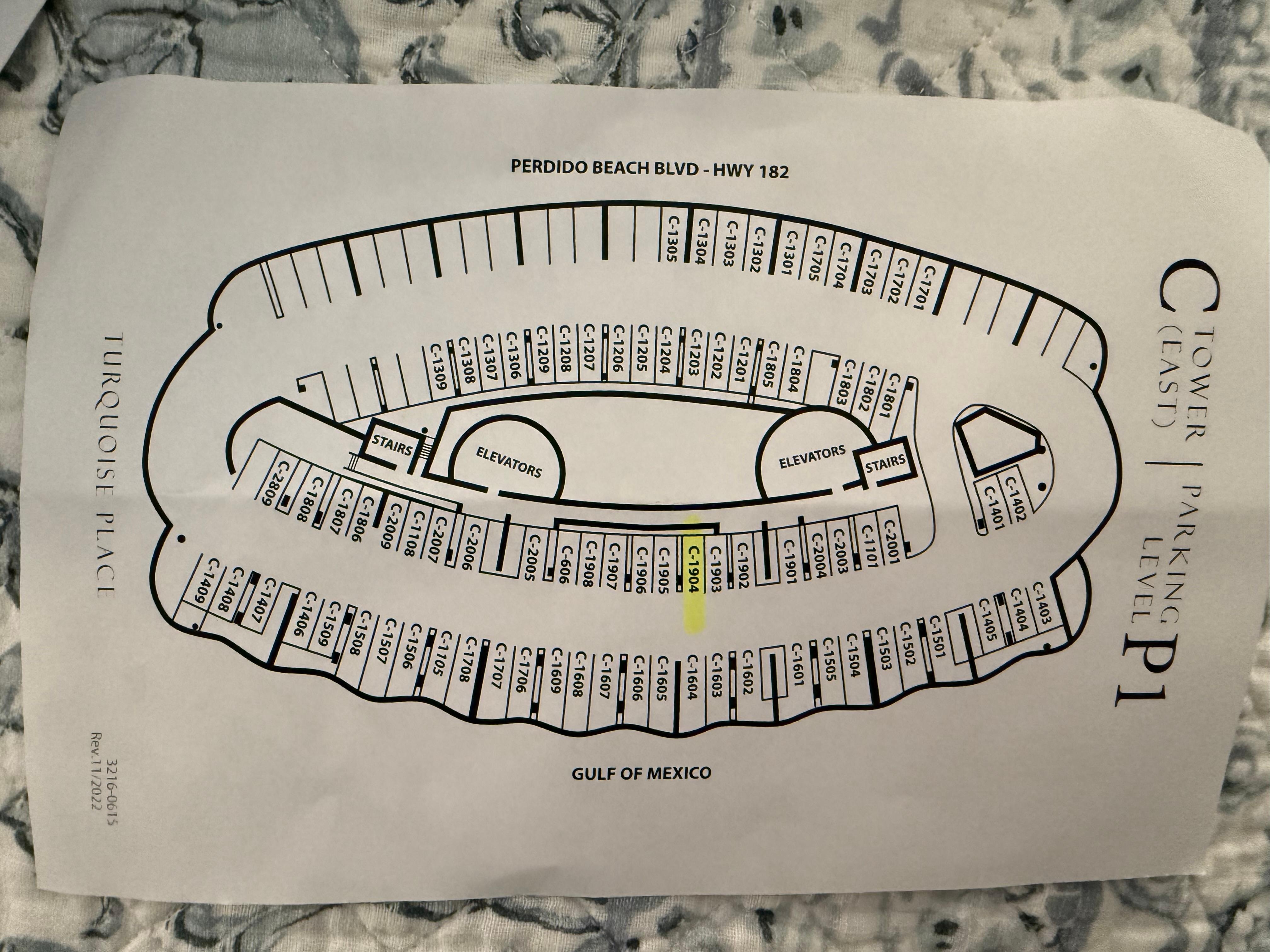Parking garage map 