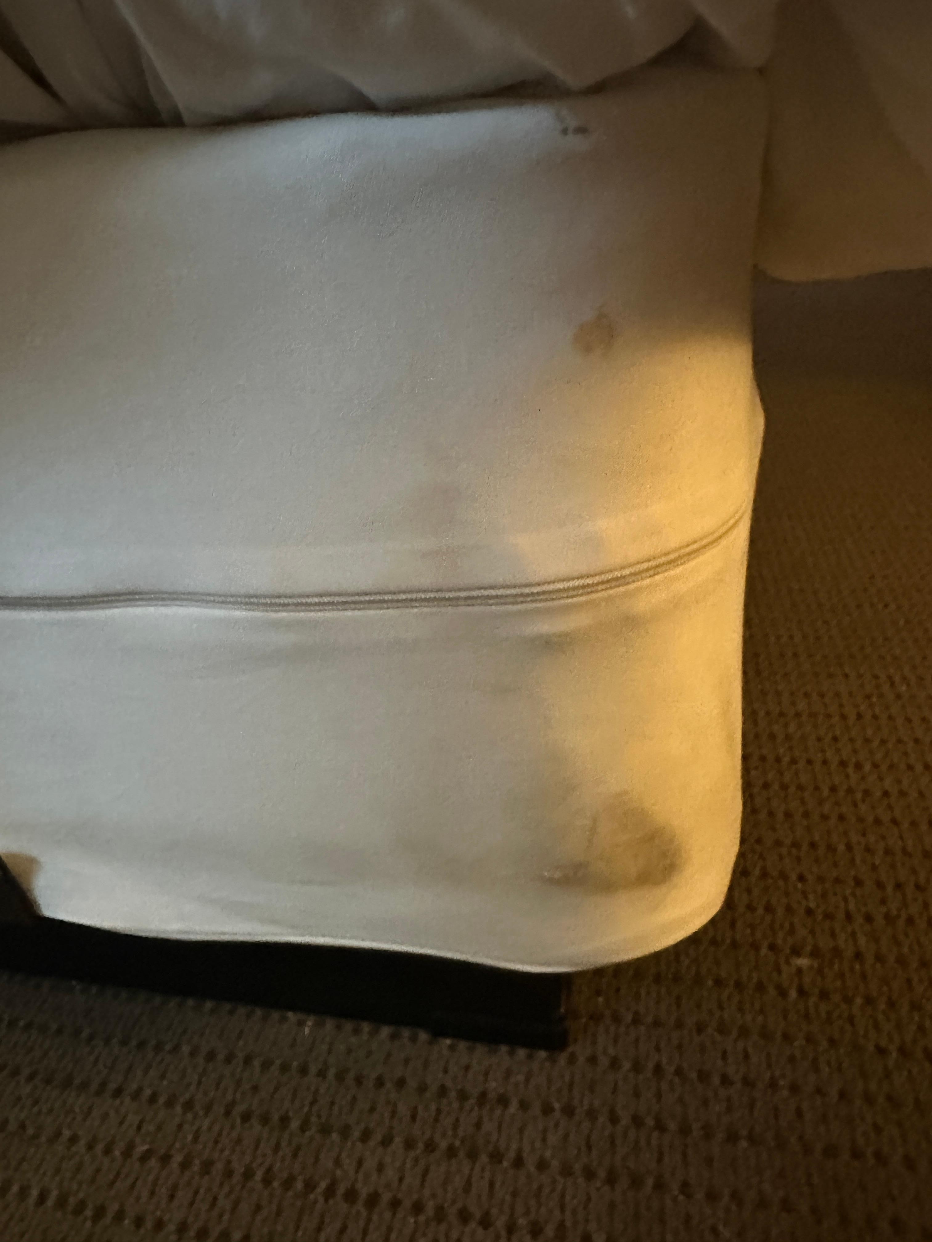 Box spring cover dirty. 