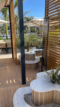 Café beside the pool area