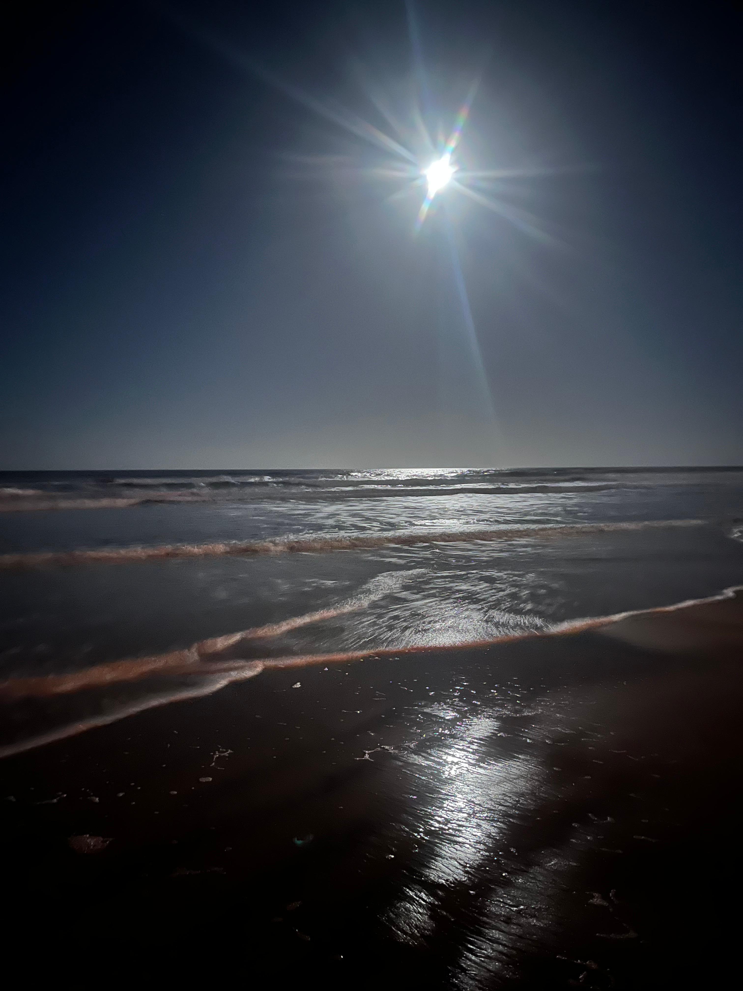View from the beach out front 
