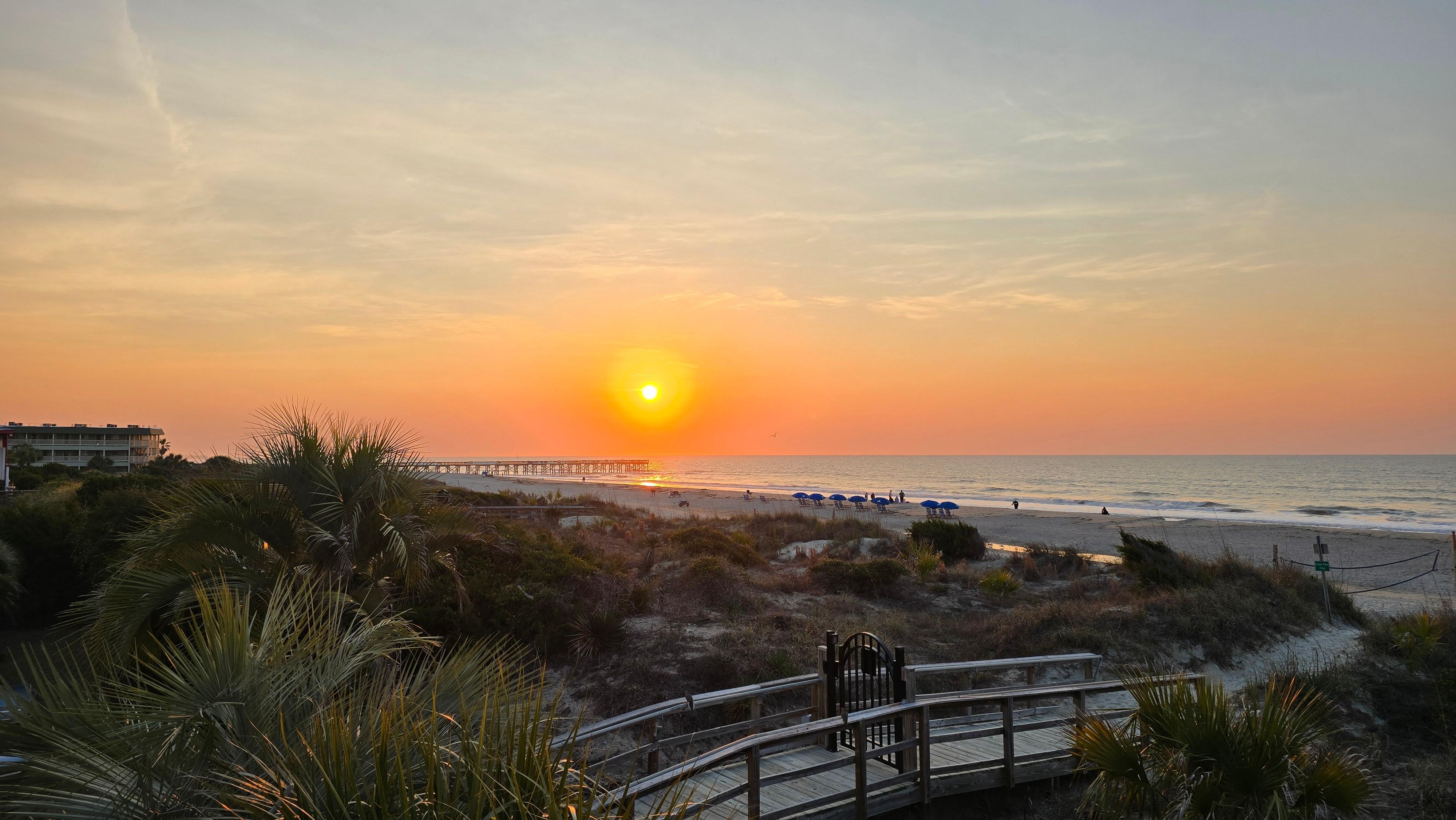 Sunrise from the left side of the hotel.