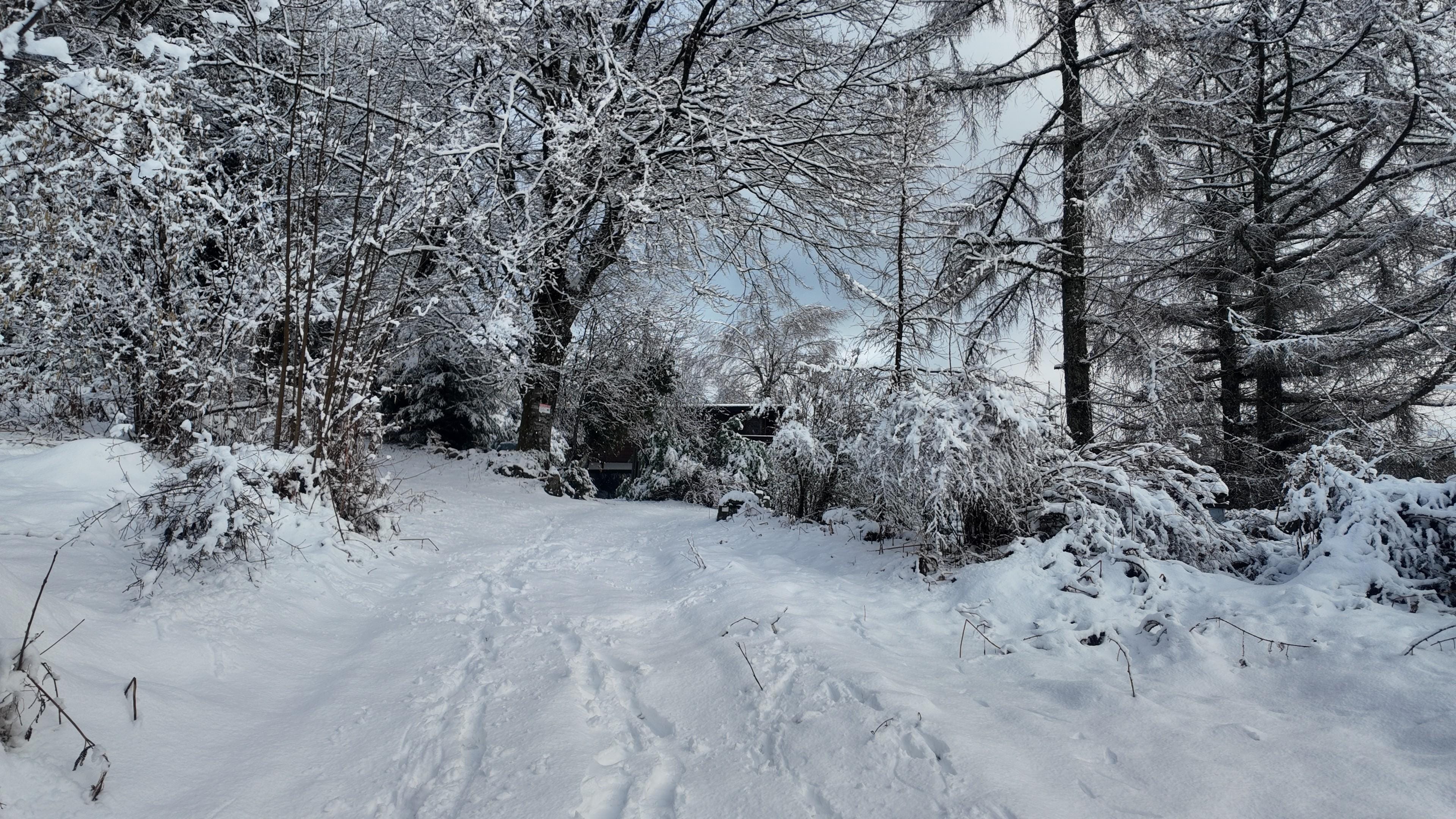 Chalet enneigé, ambiance magique
