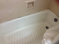 One of the three moldy tubs