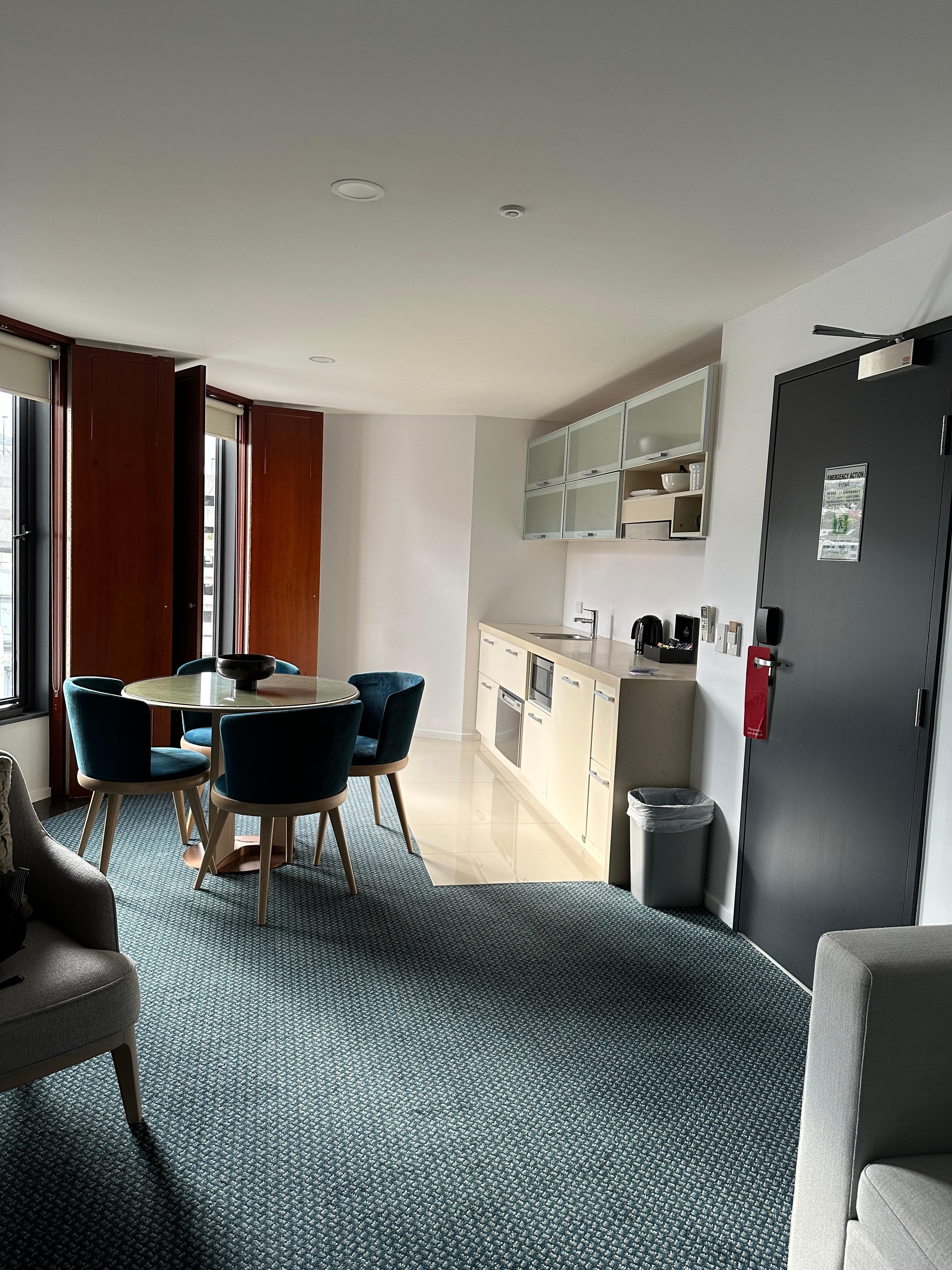 dining area with kitchenette 