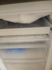 The freezer you can't put things in and we shouldn't have to defrost it ourselves