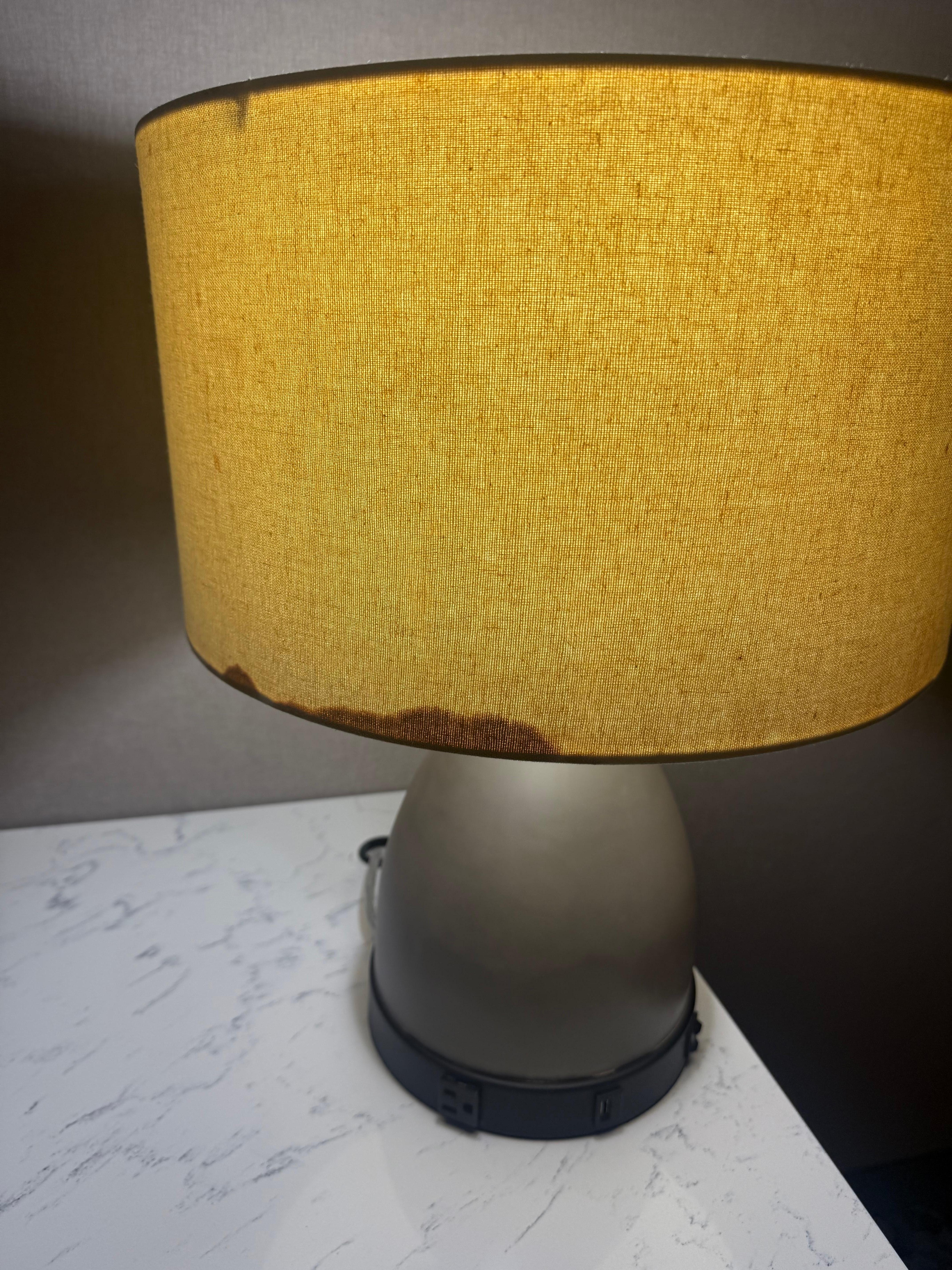 Dirty or stained lamp shade