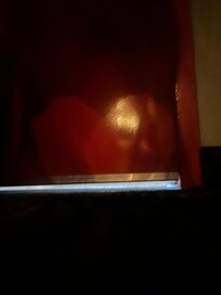 About an inch gap at my room door.