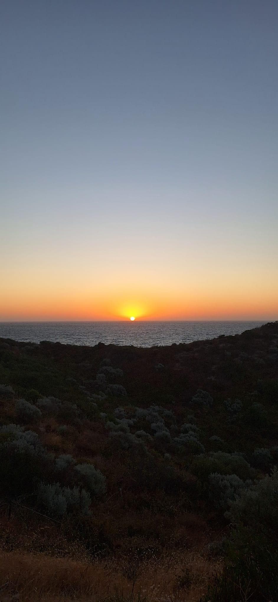 Sunset from end of road