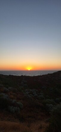 Sunset from end of road