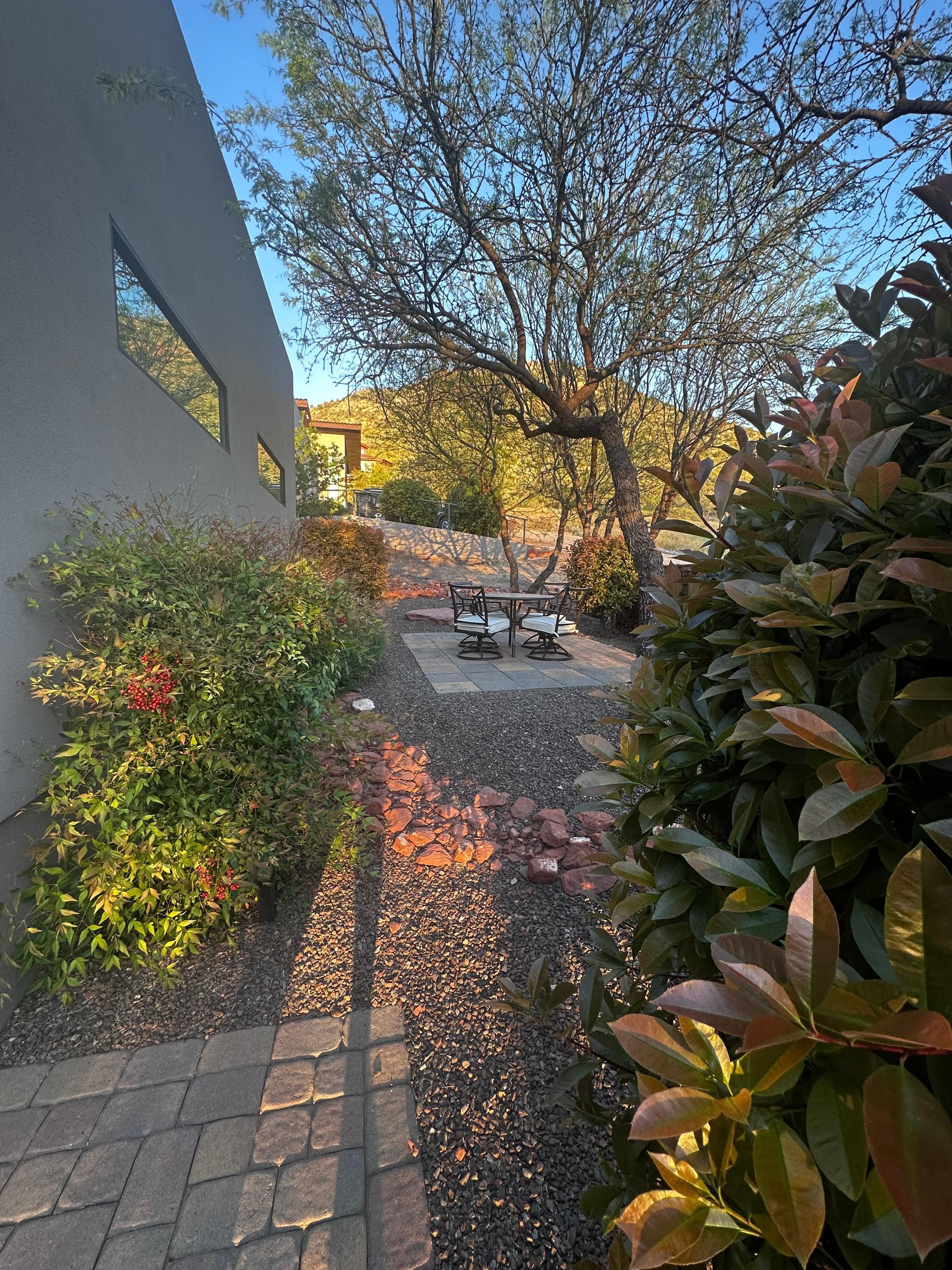 The sitting area outside a different bedroom. Very peaceful!