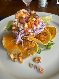 Lion fish tacos