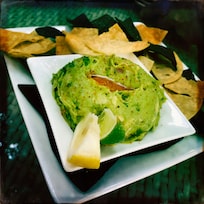 Guacamole and tortilla chips