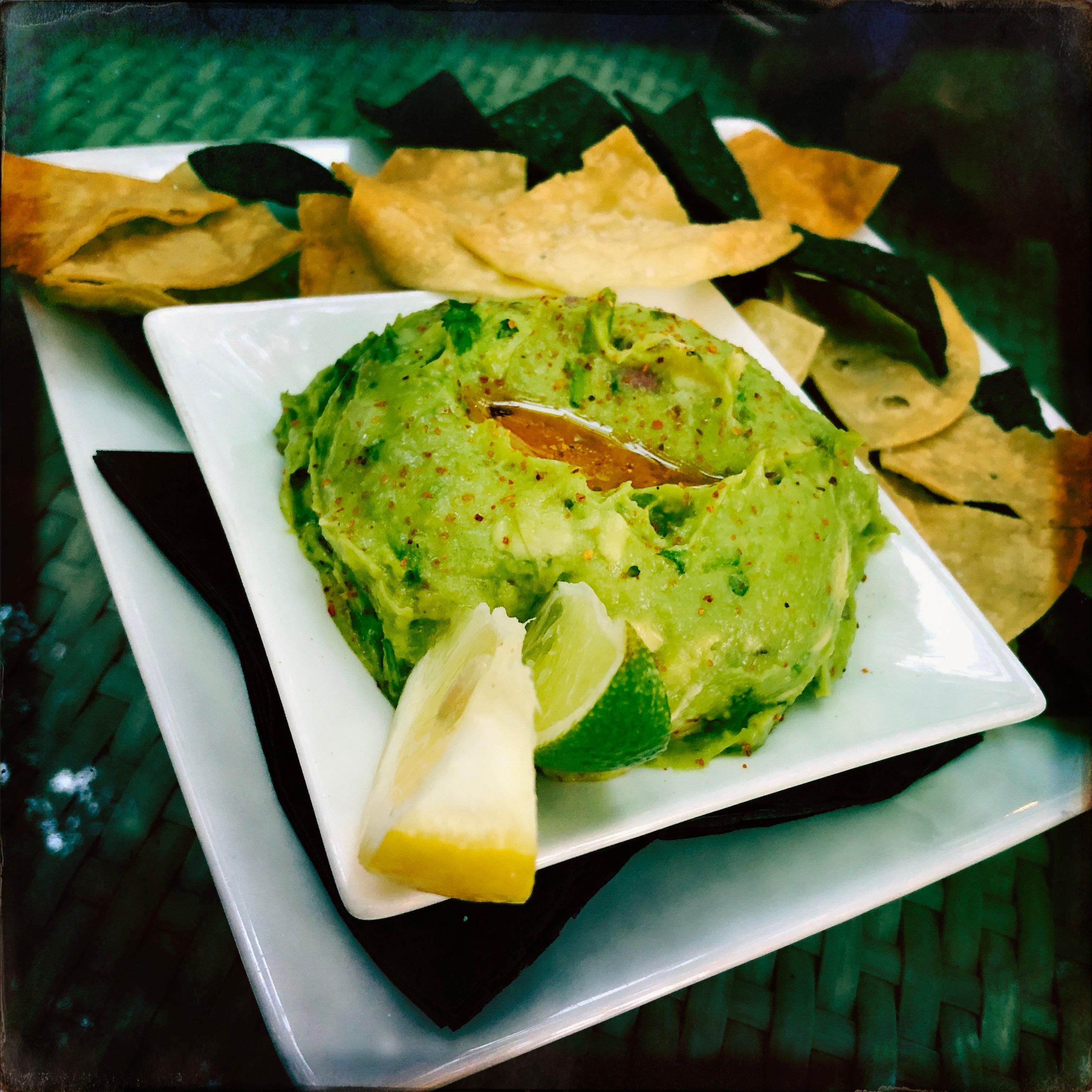 Guacamole and tortilla chips